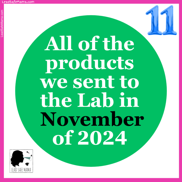 All the foods and supplements we sent to the lab for testing in November 2024