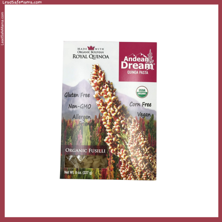 Andean Dream Organic Quinoa Pasta (Fusilli) Tests Positive for Lead, Arsenic, & Cadmium: November 2024 Laboratory Report