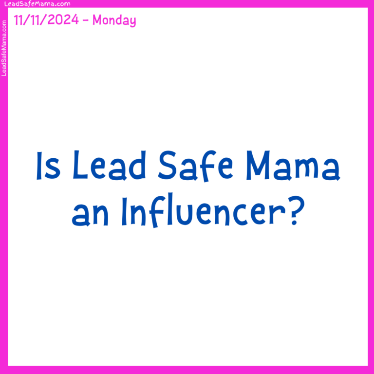 Is Lead Safe Mama an Influencer?