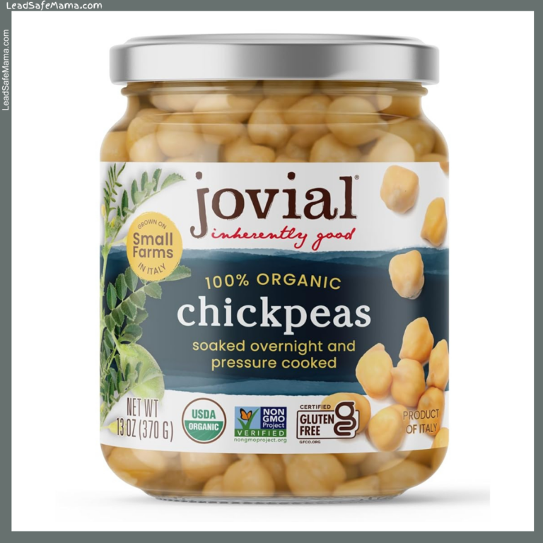 Jovial Organic Chickpeas, Product of Italy: 2024 Lab Report Testing for Lead, Mercury, Cadmium, and Arsenic