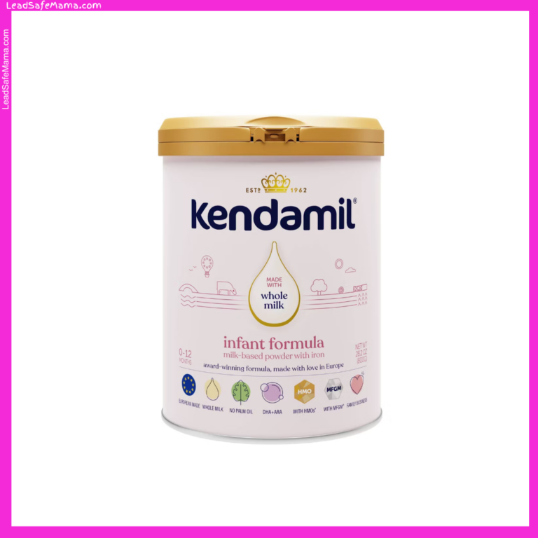 Kendamil Whole Milk Infant Formula, Milk-Based Powder with Iron (not Organic, Made in Europe): 2024 Lab Report Testing for Lead, Mercury, Cadmium, & Arsenic