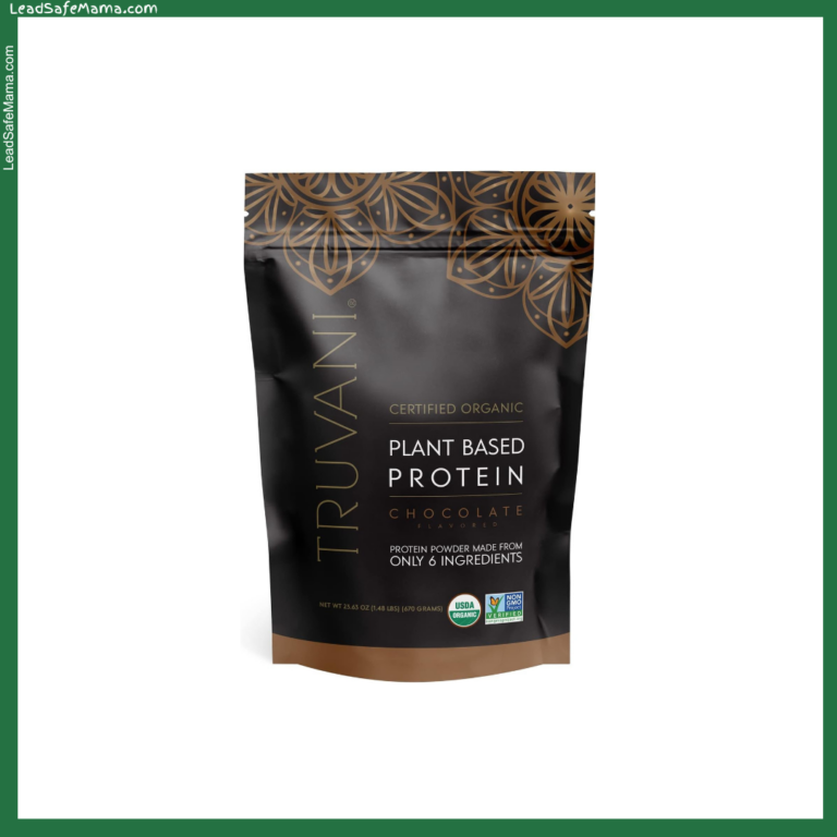 Truvani Certified Organic Plant Based Protein Powder in Chocolate Flavor: 2024 Lab Report Testing for Lead, Mercury, Cadmium, & Arsenic