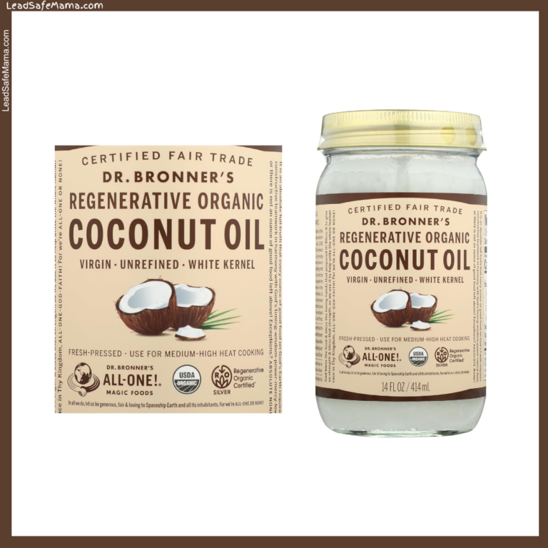 Dr. Bronner’s Regenerative Organic Coconut Oil — Virgin, Unrefined, White Kernel, Certified Fair Trade: Lab Report Here