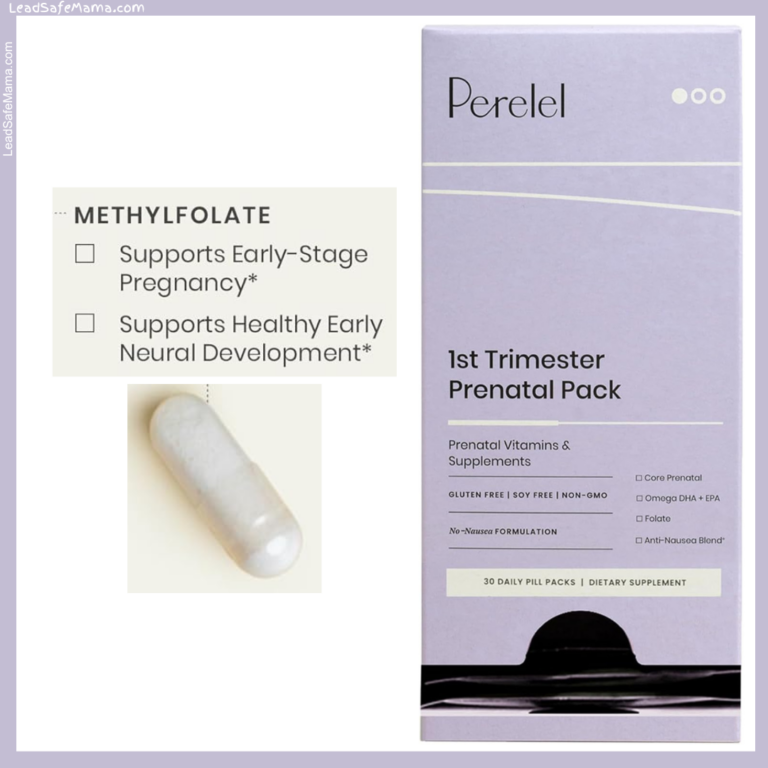 Perelel 1st Trimester Prenatal Pack Methylfolate (White Capsule) Tests Positive for Lead & Arsenic: Lab Report Here