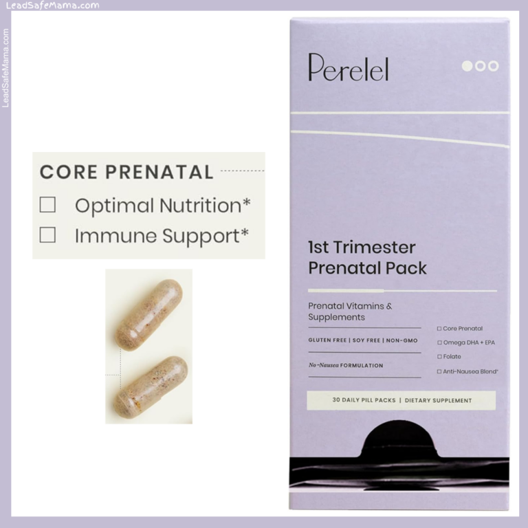 Perelel 1st Trimester Prenatal Pack Core Prenatal (Set of 2 Brown Capsules) Tests Positive for Lead, Cadmium, & Arsenic: Lab Report Here