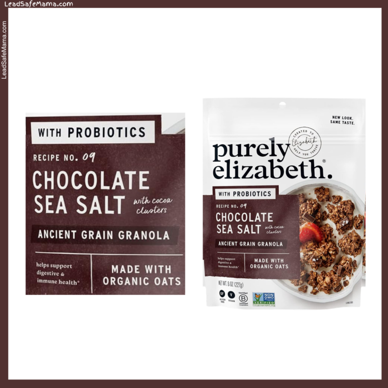 Purely Elizabeth Recipe No. 09 Chocolate Sea Salt with Cocoa Clusters (and Probiotics) Tests Positive for Lead, Cadmium, and Arsenic: Lab Report Here