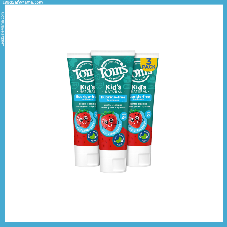 Tom’s of Maine Kid’s Natural Fluoride-Free Toothpaste in Silly Strawberry Flavor Tests Positive for Lead and Arsenic: 2025 Lab Report Here