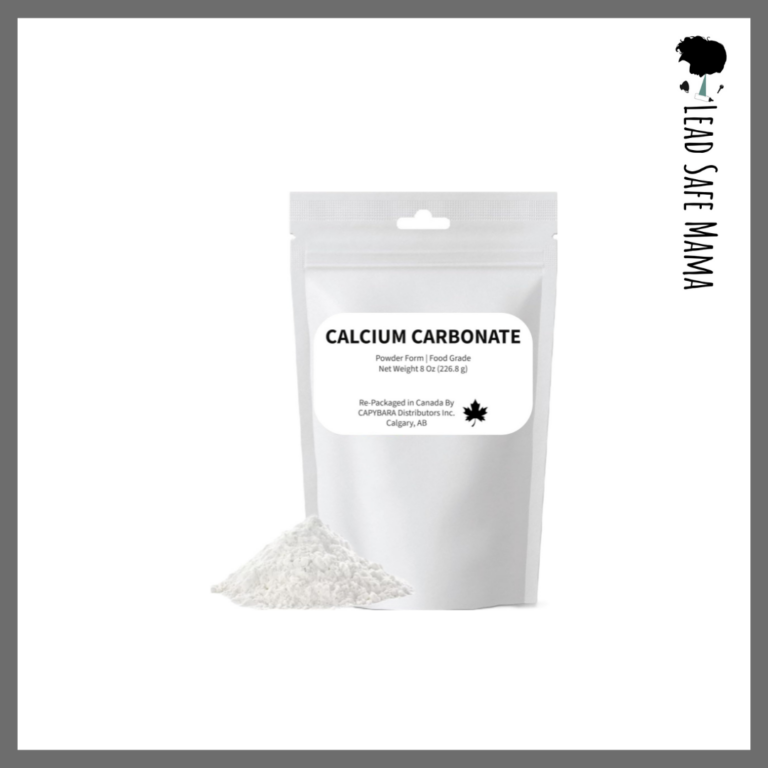 Testing Single Ingredient Calcium Carbonate (from Canada) For Lead, Cadmium, Mercury, and Arsenic with Independent, Third-Party Laboratory Analysis