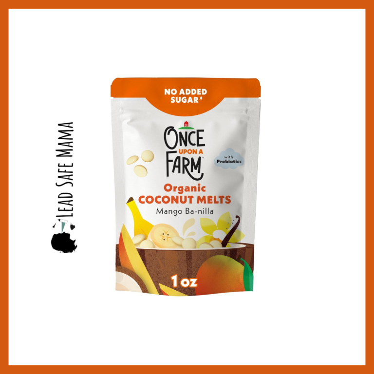 Testing Once Upon A Farm Organic Coconut Melts (in Mango Ba-nilla Flavor) for Lead, Cadmium, Mercury, & Arsenic with Independent (Community-Funded), Third-Party Laboratory Testing