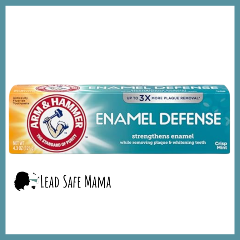Testing Arm & Hammer Enamel Defense Crisp Mint Flavor Fluoride Toothpaste for Lead, Cadmium, Mercury, & Arsenic with Third-Party, Independent Laboratory Testing