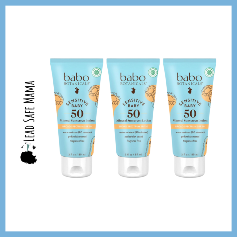 “EWG Verified” Babo Botanicals Sensitive Baby SPF 50 Sunscreen Tests Positive for Lead, Cadmium, & Arsenic with Third Party, Independent, Laboratory Testing