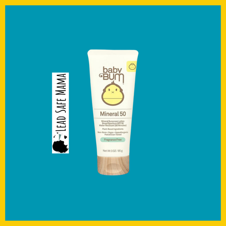 Testing Baby Bum Mineral Sunscreen Lotion, SPF 50 for Lead, Cadmium, Mercury, & Arsenic with Third Party, Independent, Laboratory Testing