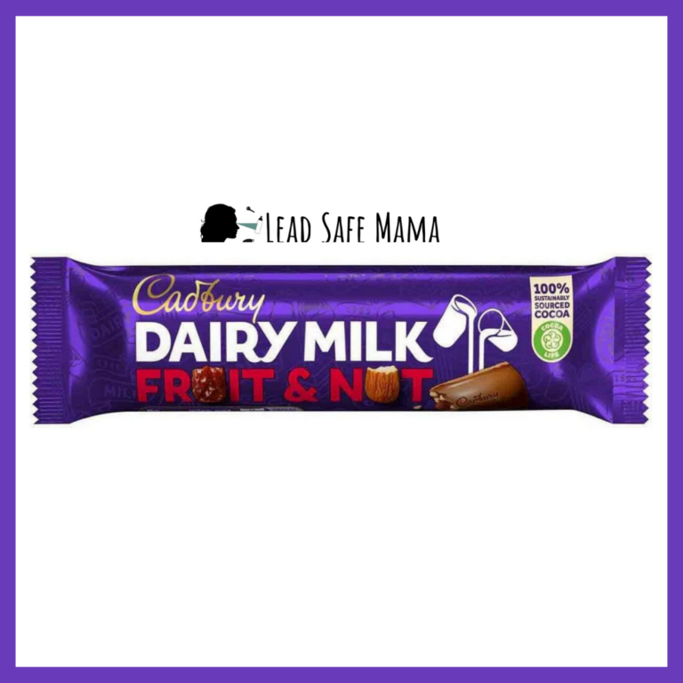 Cadbury’s Dairy Milk Fruit & Nut Chocolate Bar (purchased in London) Tests Positive for Lead, Cadmium, & Arsenic with Third-Party, Independent, Laboratory Testing