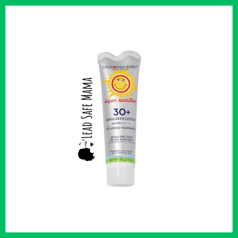 Lab Report for California Baby Super Sensitive Sunscreen (SPF 30) — Testing for Lead, Cadmium, Mercury, and Arsenic