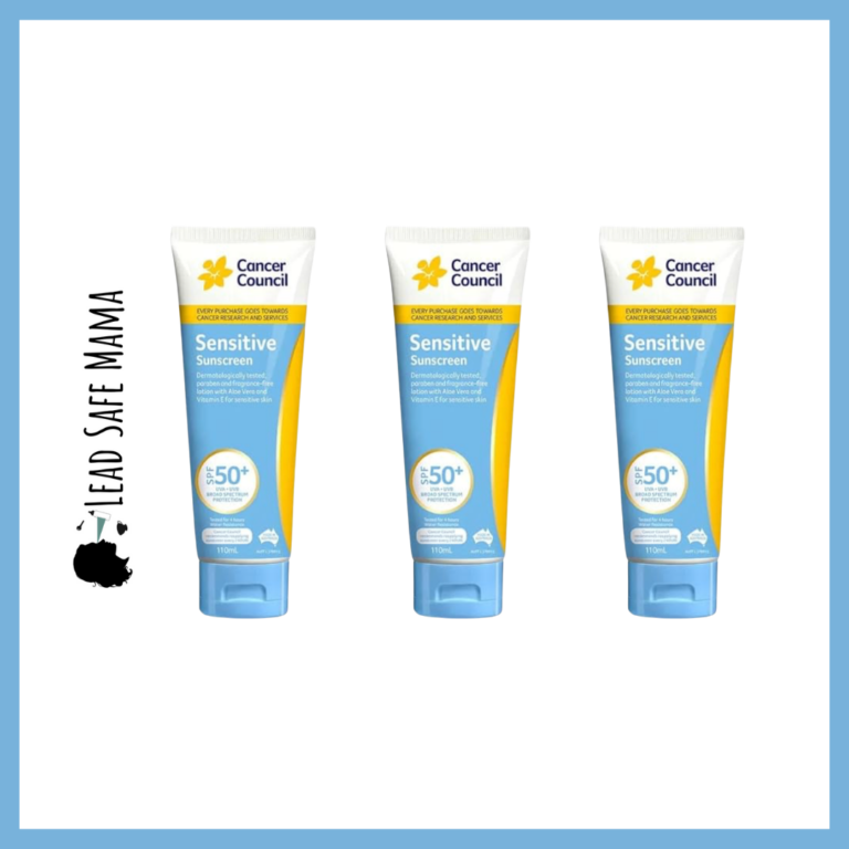 Testing Cancer Council Sensitive Sunscreen (SPF 50, Made in Australia) for Lead, Mercury, Cadmium, & Arsenic with Third Party, Independent, Laboratory Testing