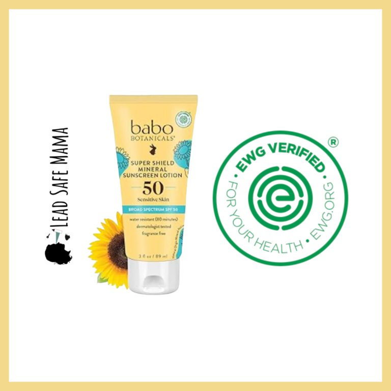 Testing “EWG Verified” Babo Botanicals Super Shield Mineral Sunscreen Lotion, SPF 50 for Lead, Cadmium, Mercury, & Arsenic with Third Party, Independent, Laboratory Testing