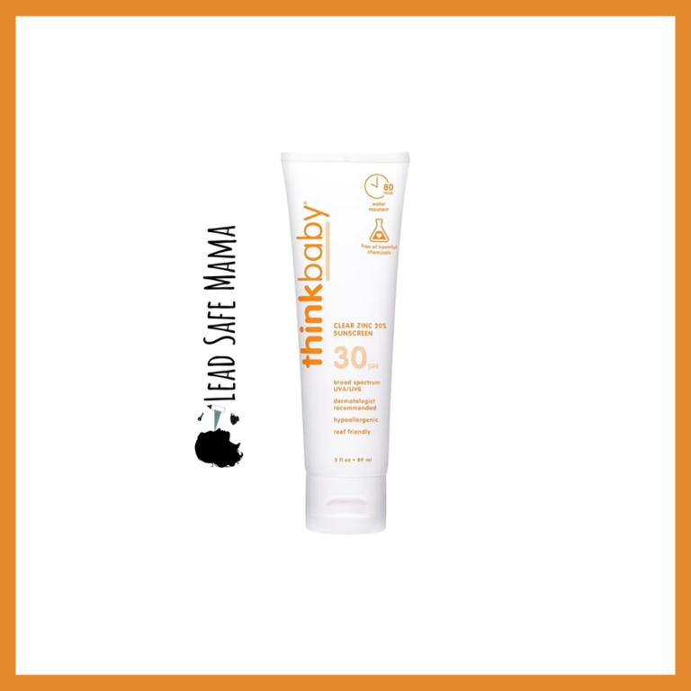 Testing EWG Verified ThinkBaby Clear Zinc 20% Sunscreen, SPF 30 for Lead, Cadmium, Mercury, & Arsenic with Third Party, Independent, Laboratory Testing