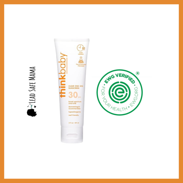 Testing EWG Verified ThinkBaby Clear Zinc 20% Sunscreen, SPF 30 for Lead, Cadmium, Mercury, & Arsenic with Third Party, Independent, Laboratory Testing
