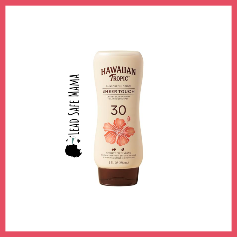 Testing Hawaiian Tropic Sheer Touch Sunscreen Lotion, SPF 30 for Lead, Cadmium, Mercury, & Arsenic with Third Party, Independent, Laboratory Testing