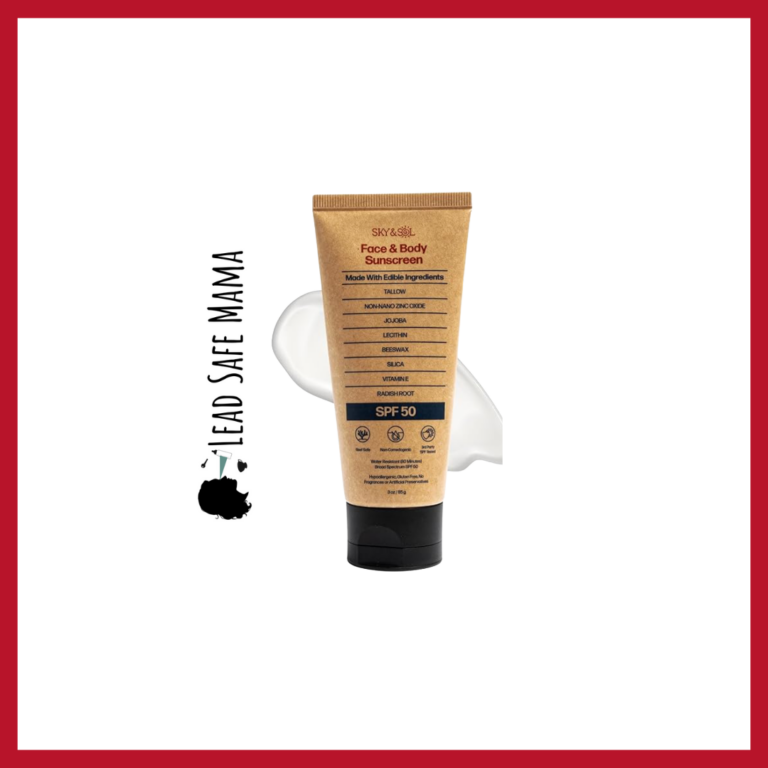 Sky & Sol Face & Body Sunscreen (SPF 50)— “Made with Edible Ingredients” Tests Positive for 4,612 ppb Lead and 621.6 ppb Cadmium with Independent, Third Party Laboratory Testing