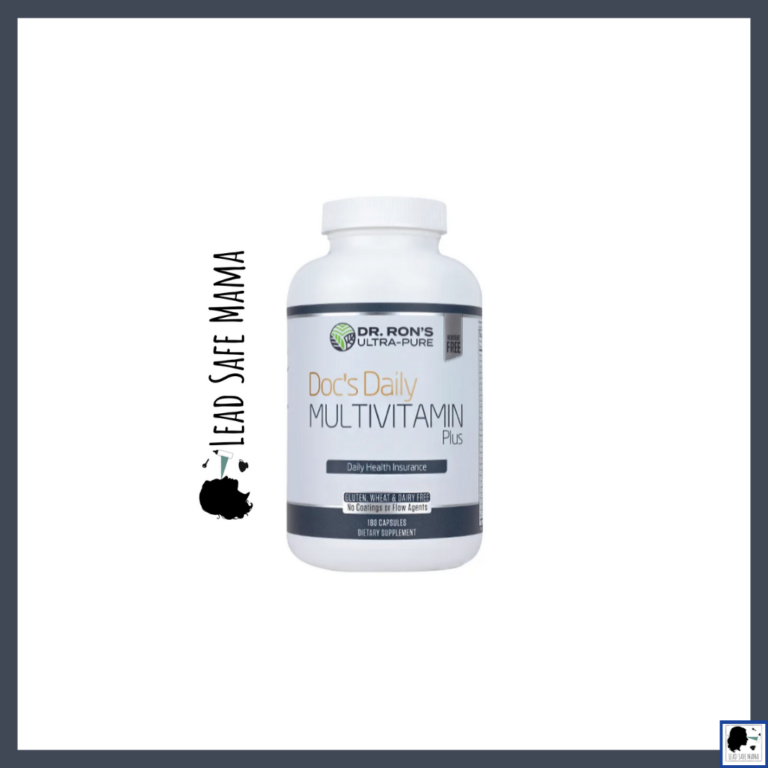 Dr. Ron’s Ultra-Pure Doc’s Daily Multivitamin Plus “Daily Health Insurance” tested positive for Lead, Cadmium & Arsenic with Independent, Third-party Laboratory Analysis