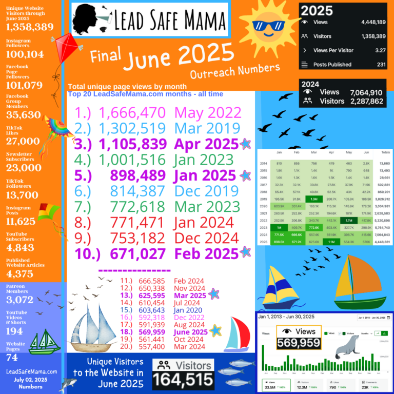 Final June 2025 Lead Safe Mama, LLC Outreach Numbers