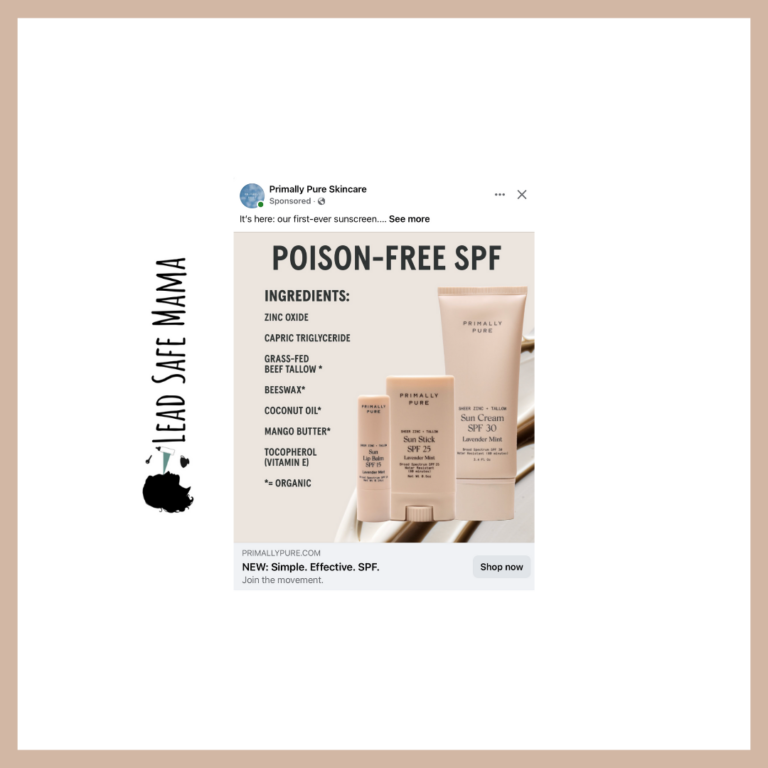 Popular sunscreen marketed as “Poison Free” tested positive for two poisons when sent in for independent, third-party, laboratory testing.