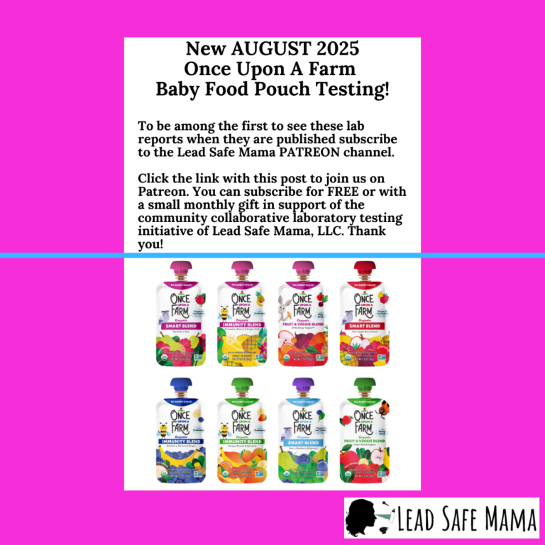 August 2025 Baby Food Pouch Testing: Once Upon A Farm