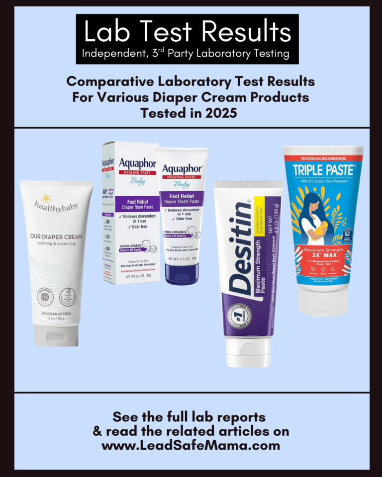 Diaper Cream Toxicity Comparison Chart – September 2025