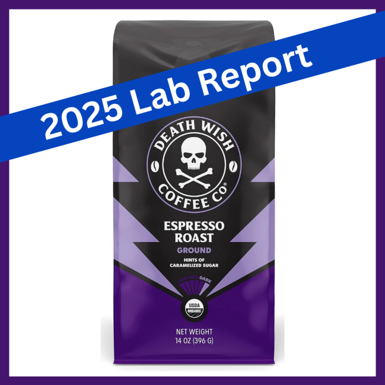 2025 Retest of Organic Death Wish Coffee Co. Espresso Roast (Ground) — Laboratory Testing for Lead, Cadmium, Mercury, & Arsenic.