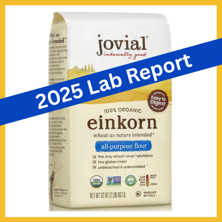 2025 Retest of Organic Jovial Einkorn All Purpose Flour (From Italy) — Laboratory Testing for Lead, Cadmium, Mercury, & Arsenic.