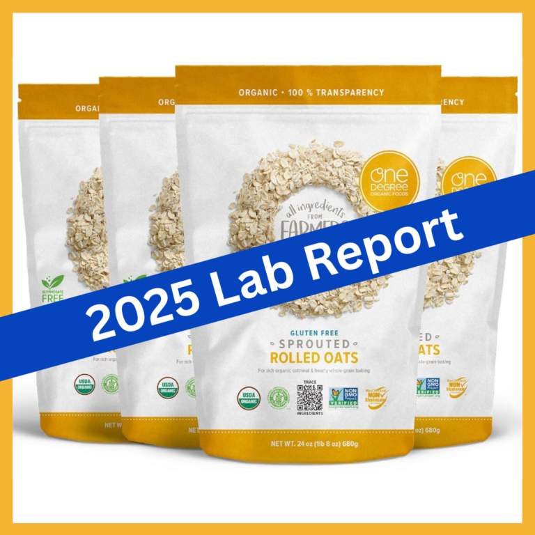 2025 Retest of One Degree Organic Gluten Free Sprouted Rolled Oats — Laboratory Testing for Lead, Cadmium, Mercury, & Arsenic.