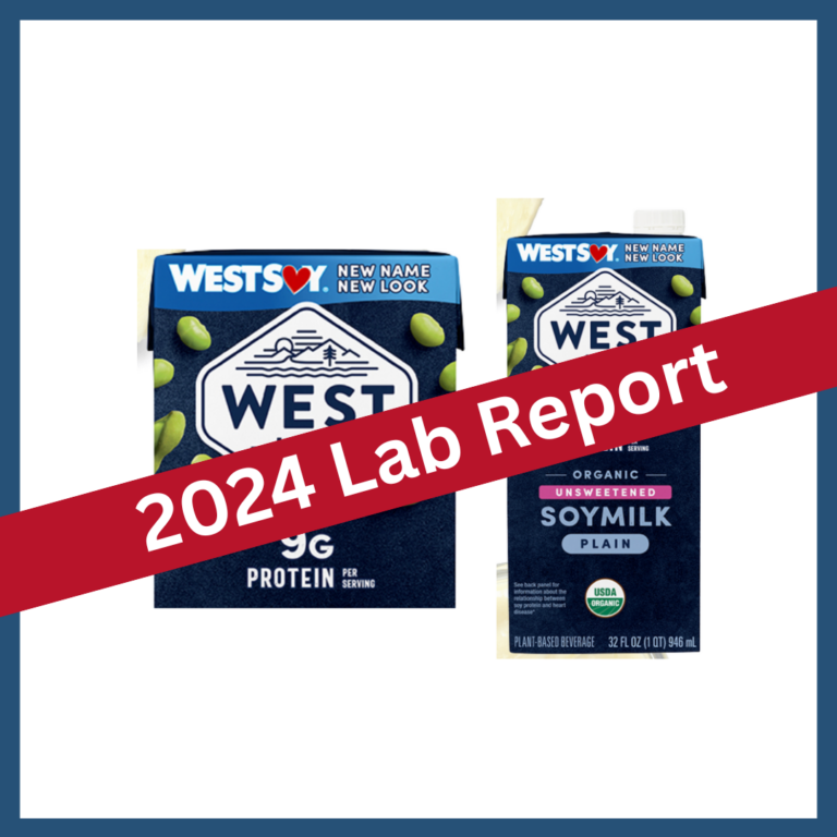 WestSoy West Life Organic Unsweetened Soymilk: 2024 Lab Report Testing for Lead, Mercury, Cadmium, and Arsenic