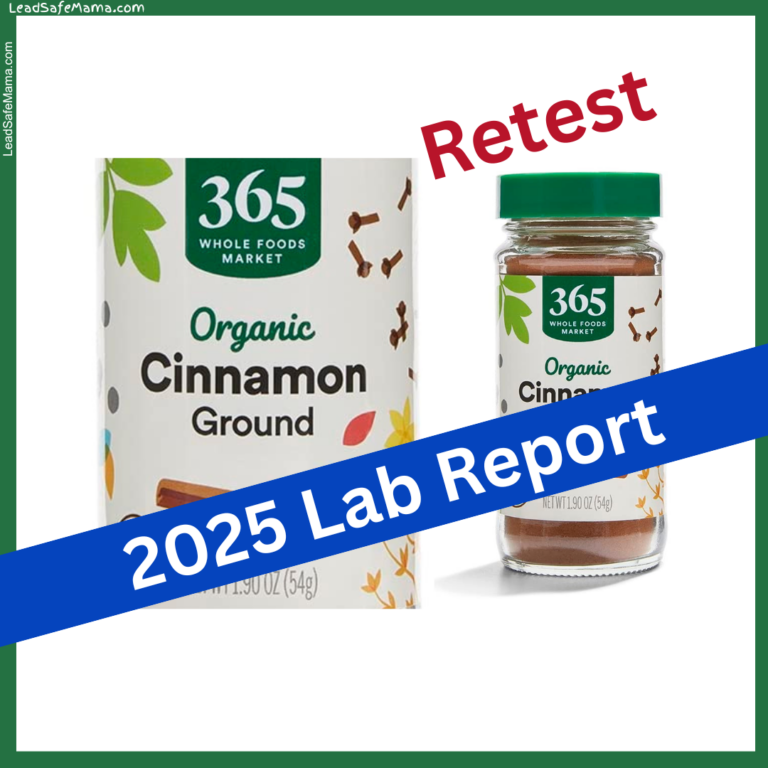 2025 Retest of 365 Whole Foods Market Organic Ground Cinnamon — Testing for Lead, Cadmium, Mercury, & Arsenic with Independent, Third-Party Laboratory Testing