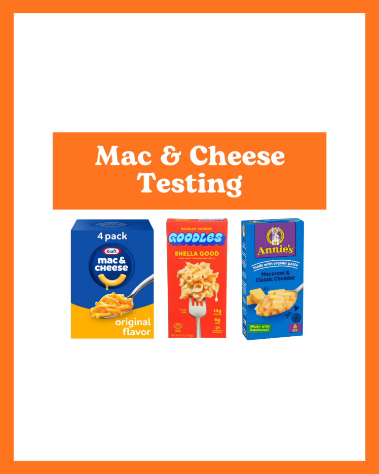 Comparative Chart of Independent, Third-Party Laboratory Test Results for Boxed Mac & Cheese Products
