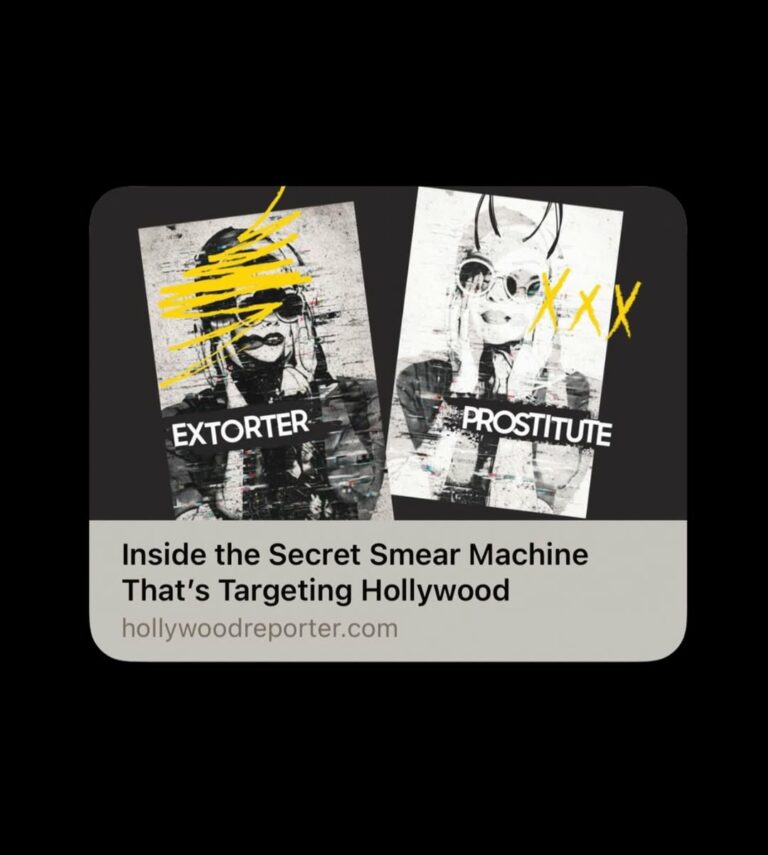 We were mentioned in an investigative journalism piece in The Hollywood Reporter today.