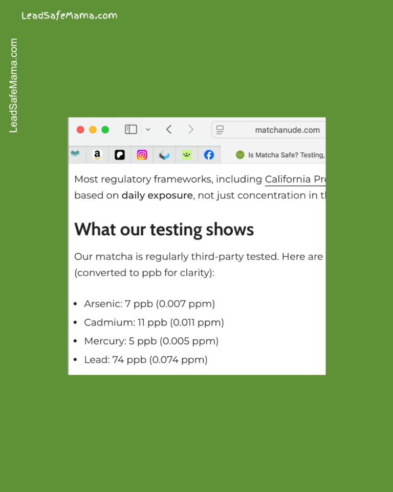 March 2026: Update — Matcha Nude Self-Published Lab Test Results