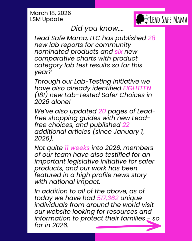 Lead Safe Mama, LLC Progress Report & Request — March 18, 2026