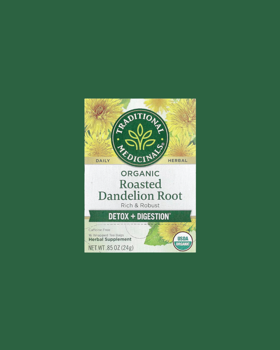 Testing Traditional Medicinals Organic Roasted Dandelion Root Herbal ...