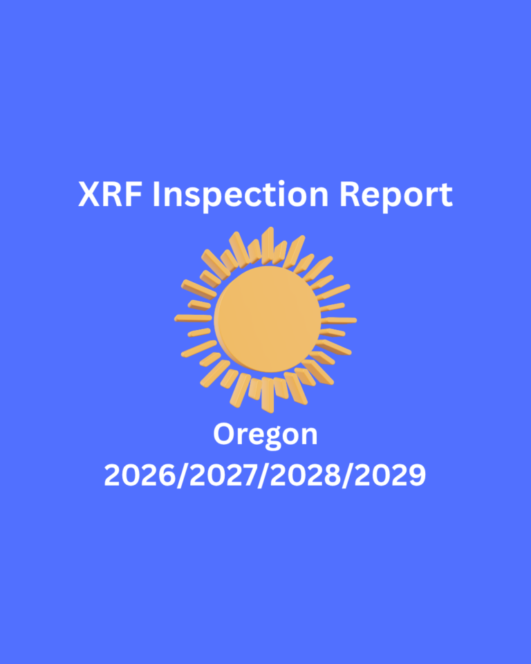 State of Oregon June 2026 XRF Inspection Certificate — Lead Safe Mama, LLC