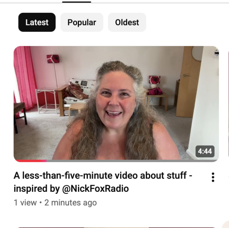 A Quick Video About Stuff: September 6, 2026 – Sunday